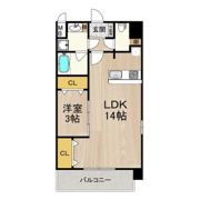 スプランディッド難波SOUTHの間取り画像