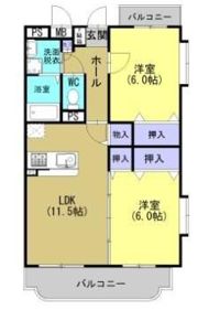 イーストチェリー壱番館の間取り画像