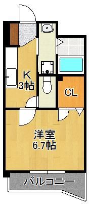 ボニート到津の間取り画像