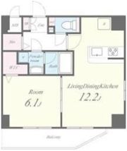 プチ・フルール入谷の間取り画像