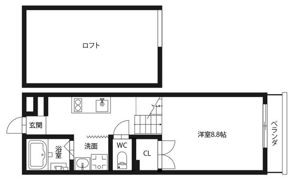ピーススクエア住吉Aの間取り画像