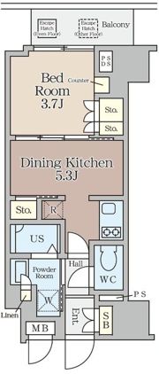 クレストコート堂島の間取り画像