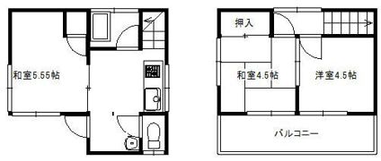 上沢3丁目貸家の間取り画像