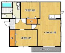 ヴァンヴェール中井の間取り画像