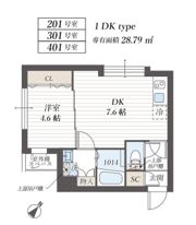 クリスタルコート目黒洗足の間取り画像