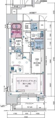 ソルティア大阪同心の間取り画像