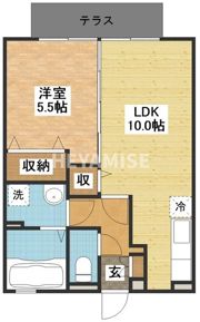 アルペジオ久原B棟の間取り画像