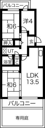アーバンドエル藤が丘北の間取り画像