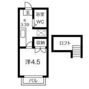 ココアハイツの間取り画像