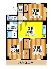 パレス藤の間取り画像