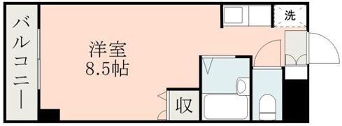 ルフェール熊本通町の間取り画像