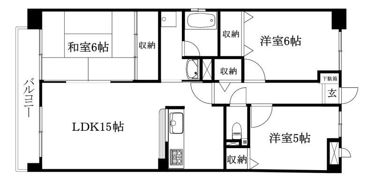 エクセルコート松前の間取り画像