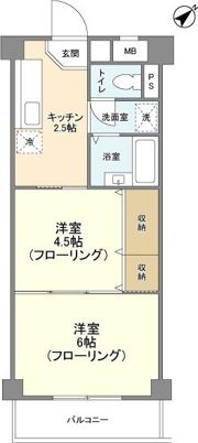 サンヒルズ赤塚の間取り画像