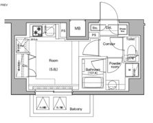 プレミアムキューブ品川戸越の間取り画像