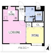 キャッスル宮の前の間取り画像