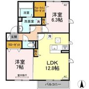 エステート古川北 B棟の間取り画像