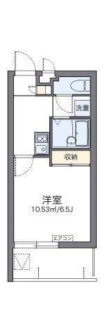 レオパレス久米Ⅱの間取り画像
