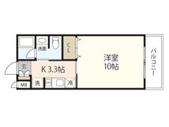 JRBハイツ矢野Ⅱ番館の間取り画像