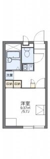 レオパレスルートワン今宿の間取り画像