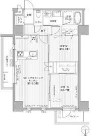 グランシャルール武蔵境の間取り画像