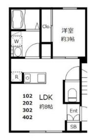 CUBE浅草の間取り画像