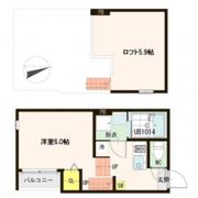 ハーモニーテラス三百人町Ⅱの間取り画像