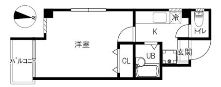 メゾンコンフリーの間取り画像