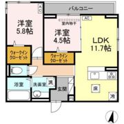 アルカディア中山の間取り画像