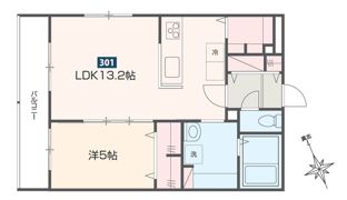 MELDIA是政の間取り画像