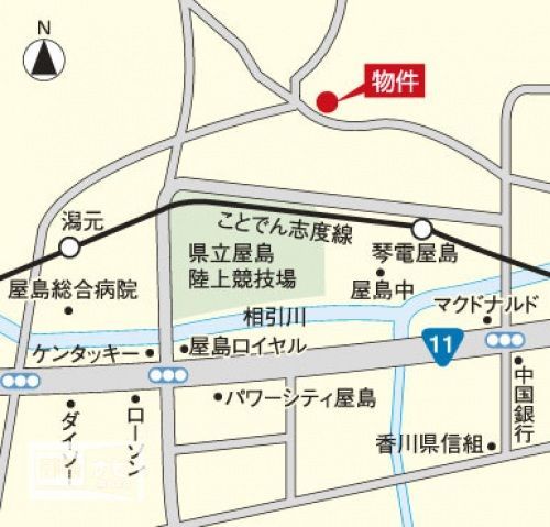 近くに施設あり