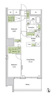 ザ・パークハビオ北千住の間取り画像