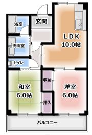 アスカサンハイムの間取り画像