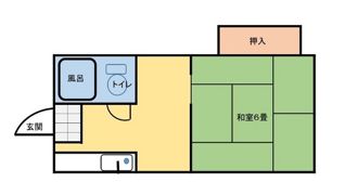 コーポモザン101の間取り画像