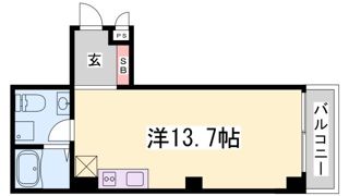 レシア六甲の間取り画像