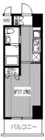 ドゥーエ江坂Ⅱの間取り画像