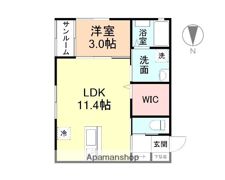 シリウス中島の間取り画像