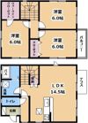 大将軍戸建カーサBの間取り画像
