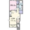 仁方本町1丁目アパートAの間取り画像