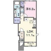 仁方本町1丁目アパートAの間取り画像