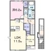 仁方本町1丁目アパートAの間取り画像