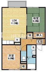 ウエストⅢの間取り画像