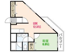 ユニテタワラの間取り画像