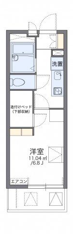 レオパレスグリーンサイト A棟の間取り画像