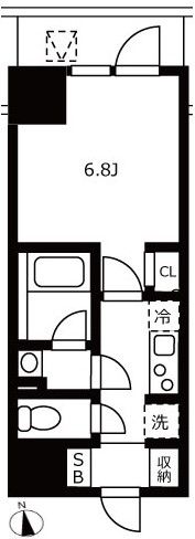 ハーモニーレジデンス浜松町の間取り画像