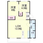 新津コーポの間取り画像