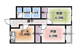 パラシオン菊水の間取り画像