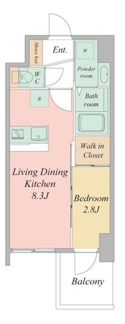 セレニテ日本橋エクラの間取り画像