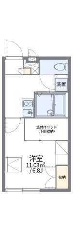 レオパレスオリーブリーフの間取り画像