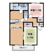 クィーンズ ヒル E棟の間取り画像