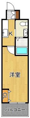 No.65 クロッシングタワーORIENT BLD.の間取り画像